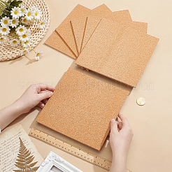コルク断熱シート  コースター用  壁飾り  パーティーとDIYのクラフト用品  正方形  淡い茶色  203x203x5mm&nbsp;AJEW-WH0817-060D