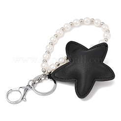 Star Imitation Leather Pendant Keychains&nbsp;KEYC-JKC01420