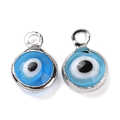 Handmade Evil Eye Lampwork Charms&nbsp;KK-F764-13P-07