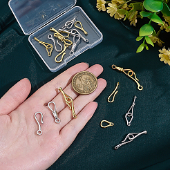 12Pcs 6 Styles Brass Hook and S-Hook Clasps&nbsp;KK-PH0013-67