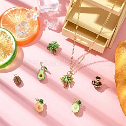 7個7スタイルアロイエナメルペンダント  混合図形  ミックスカラー  11.5~23.5x8.5~14.5x5.5~13.5mm  穴：1~4mm  1個/スタイル&nbsp;ENAM-CJ0007-38
