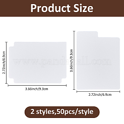 100Pcs 2 Styles Plastic Vinyl Record Divider&nbsp;FIND-FH0012-14