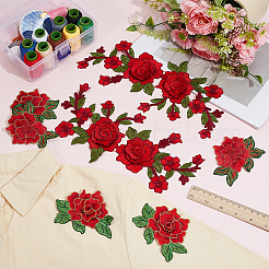 8Pcs 2 Styles Computerized Embroidery Cloth Iron on/Sew on Patches&nbsp;PATC-CY0003-96