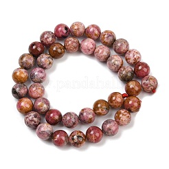 Natural Rhodonite Beads Strands&nbsp;G-G206-A02-10mm