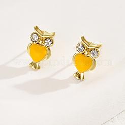 Owl Brass Stud Earrings&nbsp;LS-LV9587