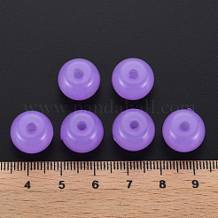 模造ゼリーアクリルビーズ  バレル  暗い蘭  13x10.5mm  穴：2.5mm  約375個/500g&nbsp;MACR-S373-14-EA04