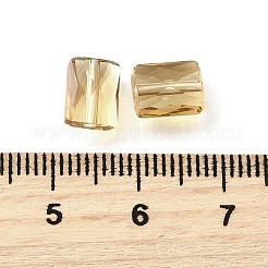 ガラス模造オーストリアクリスタルビーズ  長方形  多面カット  バリーウッド  8x6.5x4mm  穴：1.2mm&nbsp;GLAA-P071-01A-28