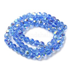 Electroplate Glass Beads Strands&nbsp;GLAA-Q099-E01-01