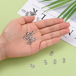 Tarnish Resistant Infinity 201 Stainless Steel Bead Spacer Bars&nbsp;STAS-R064-46