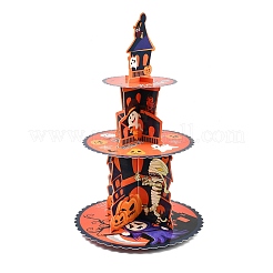 3 Tier Halloween Haunted House Paper Cupcake Stand&nbsp;TH-CBA171D-01B