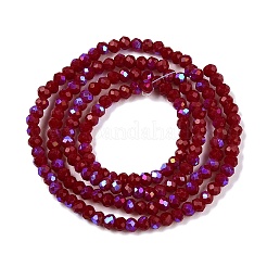 Electroplate Opaque Solid Color Glass Beads Strands&nbsp;EGLA-A044-P1mm-L02