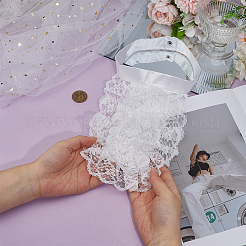 布製の首輪  レトロなレースの襟  DIY 衣料品  ホワイト  430x153x1mm&nbsp;DIY-WH0622-506A
