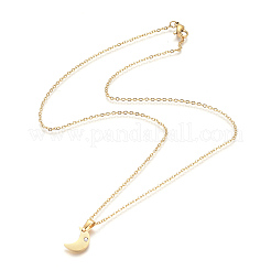 304 Stainless Steel Pendant Necklaces&nbsp;NJEW-F275-08G