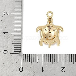 Brass Micro Pave Cubic Zirconia Pendants&nbsp;KK-I719-33G