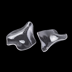 透明なアクリルパーツ  葉  透明  38x35.5x12.5mm  穴：1.5mm  約333個/500g&nbsp;TACR-G050-01A