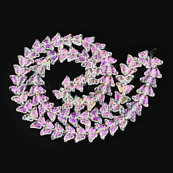 Electroplate Glass Beads Strands&nbsp;EGLA-N012-04P