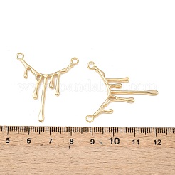 304ステンレスペンダント  とろける形のチャーム  24KGP本金メッキ  34.5x31x2.4mm  穴：2.2mm&nbsp;STAS-A129-03G
