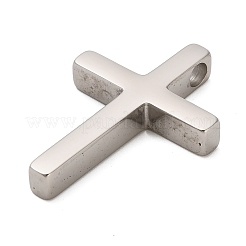 304ステンレスペンダント  クロス  ステンレス鋼色  29.5x21x4mm  穴：3mm&nbsp;STAS-B111-05P