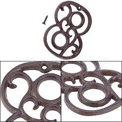 鉄の自宅の住所番号  ネジ付き  数  NUM。8  113x84x6mm  穴：5mm&nbsp;IFIN-GF0001-02H