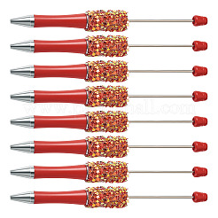 スタースパンコールボールペン8本  ビーズペン  DIYの個性的ペン用  ファイヤーブリック  145x14mm  ピン：1.7mm&nbsp;FIND-TA0006-15C
