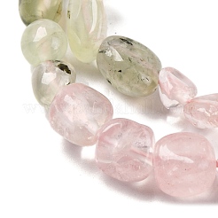 Natural Prehnite & Rose Quartz Beads Strands&nbsp;G-L610-B09-01