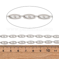 304 Stainless Steel Oval Link Chains&nbsp;CHS-K023-07P