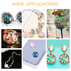 Glass Cabochons&nbsp;GLAA-WH0022-63