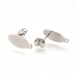 Non-Tarnish 304 Stainless Steel Stud Earring Findings&nbsp;LS-X-STAS-Q223-03