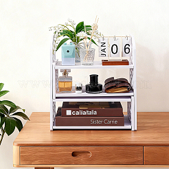 Wood-Plastic Composite Desktop Bookshelf&nbsp;ODIS-WH0099-211