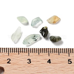 天然プレナイトチップビーズ  穴がない  3~9x3~5x1.5~3mm&nbsp;G-M428-04B