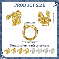 8Pcs 2 Colors Brass Beads&nbsp;KK-PH0014-64