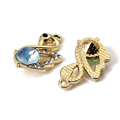 UV Plating Alloy Glass Pendants&nbsp;FIND-K032-29G