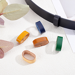 6Pcs 6 Colors Cowhide Belt Loop Keepers&nbsp;FIND-PH0061-97
