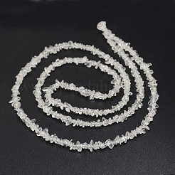 Chips Natural Quartz Crystal Beads Strands&nbsp;G-N0164-30