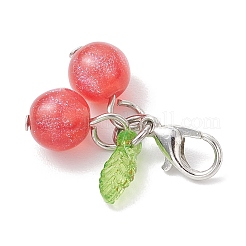 Imitation Cat Eye Resin & Acrylic Pendant Decorations&nbsp;HJEW-JM03888-01