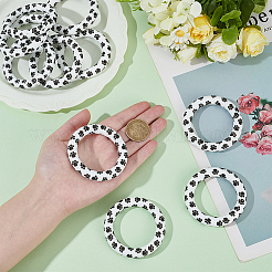 10Pcs Food Grade Eco-Friendly Silicone Pendants&nbsp;SIL-ME0001-03