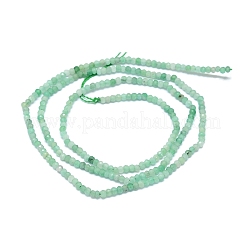 天然エメラルドビーズ連売り  多面カット  ロンデル  2~2.5x2mm  穴：0.5mm  約223~226個/連  14.96~15.16インチ（38~38.5cm）&nbsp;G-G106-A03-01