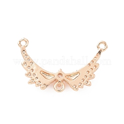 Brass Pave Clear Cubic Zirconia Chandelier Component Links&nbsp;ZIRC-K088-03KCG