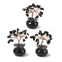 Natural & Synthetic Gemstone Chips Tree of Life Decorations&nbsp;DJEW-Z007-02