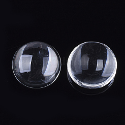 Transparent Glass Cabochons&nbsp;GGLA-R026-20mm-B