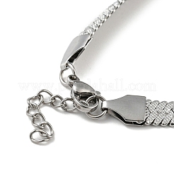 Non-Tarnish 304 Stainless Steel Herringbone Chain Bracelet&nbsp;BJEW-D028-02A-04P