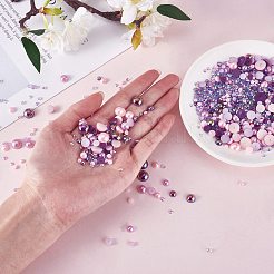 60g Resin patch multi size mixed pearl patch DIY jewelry accessories(2 bags)&nbsp;JX586C