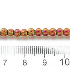 Electroplated Synthetic Non-magnetic Hematite Beads Strands&nbsp;G-C154-A01-01G