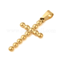 イオンプレーティング（IP）304ステンレスペンダント  コルスチャーム  ゴールドカラー  34x18x3mm  穴：6x3.5mm&nbsp;STAS-C103-30B-G