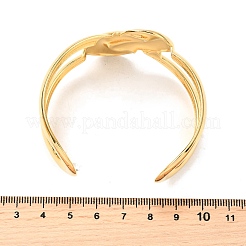 304 Stainless Steel Cuff Bangles for Women&nbsp;BJEW-Z109-06G