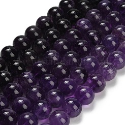 Natural Amethyst Beads Strands&nbsp;G-S033-A01-16mm