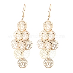 Brass Dangle Earrings&nbsp;EJEW-B157-02C-G
