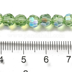 Electroplate Transparent Glass Beads Strands&nbsp;LS-EGLA-A035-T6mm-L09