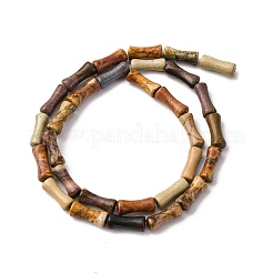 Natural Polychrome Jasper/Picasso Stone/Picasso Jasper Beads Strands&nbsp;G-L624-G04-12x5mm