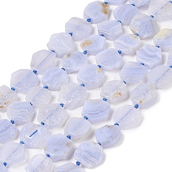 Natural Blue Lace Agate Beads Strands&nbsp;G-NH0001-E01-01